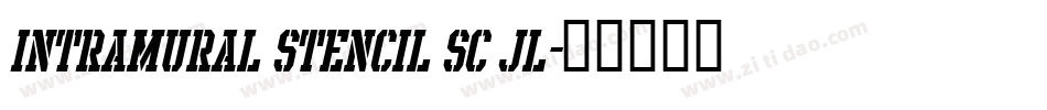 Intramural Stencil SC JL字体转换